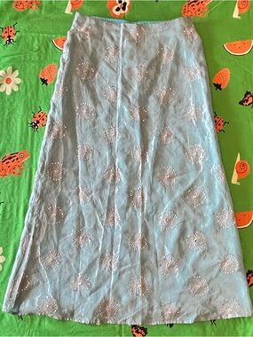 Del Rosario Vintage 90s Maxi Skirt - Iridescent